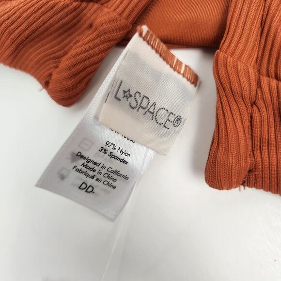 L*Space Lee Lee Bikini Top in Amber Brown Size DD NWT - Picture 7 of 7